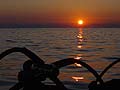 Suasana senja di atas kapal di Pantar selatan